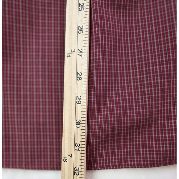 Eddie Bauer Men's Large Red Plaid Relax Fit Long Sleeve Shirt - Picture 6 of 6